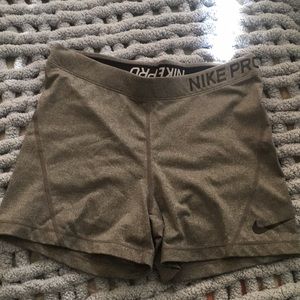 Gray nike pro sport spandex